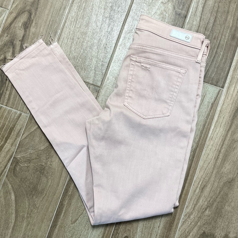 AG Adriano Goldschmied Rose Distressed Skinny Jean 29